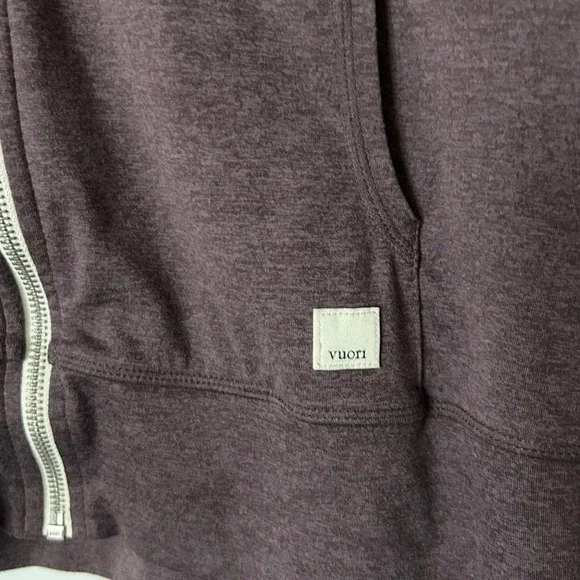 Vuori Halo Performance Zip Up Hoodie Smoked Plum Size Medium VW201 - Picture 4 of 6